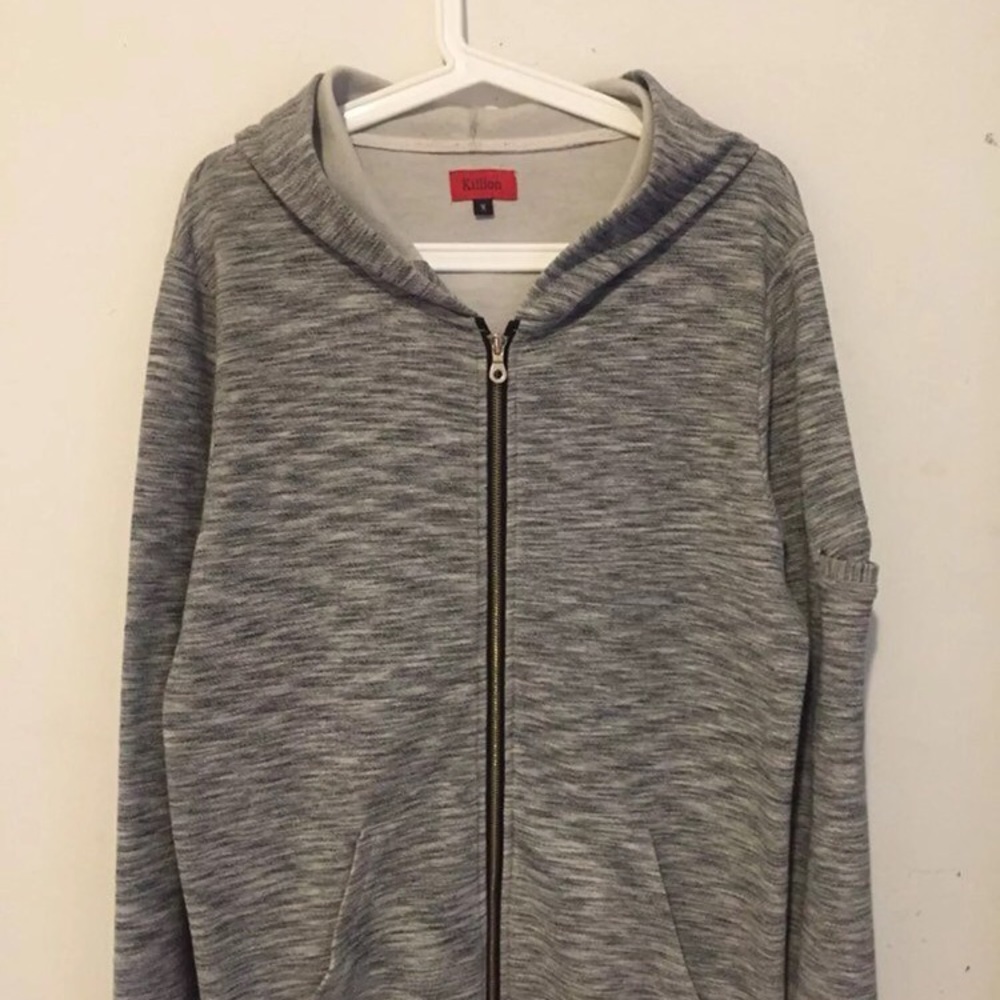 Killion Grey Patterned Hoodie